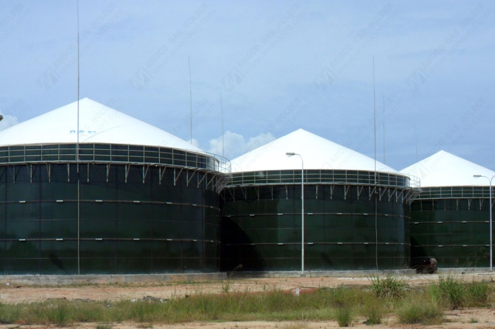 印度尼西亞三聯(lián)雙膜儲氣柜