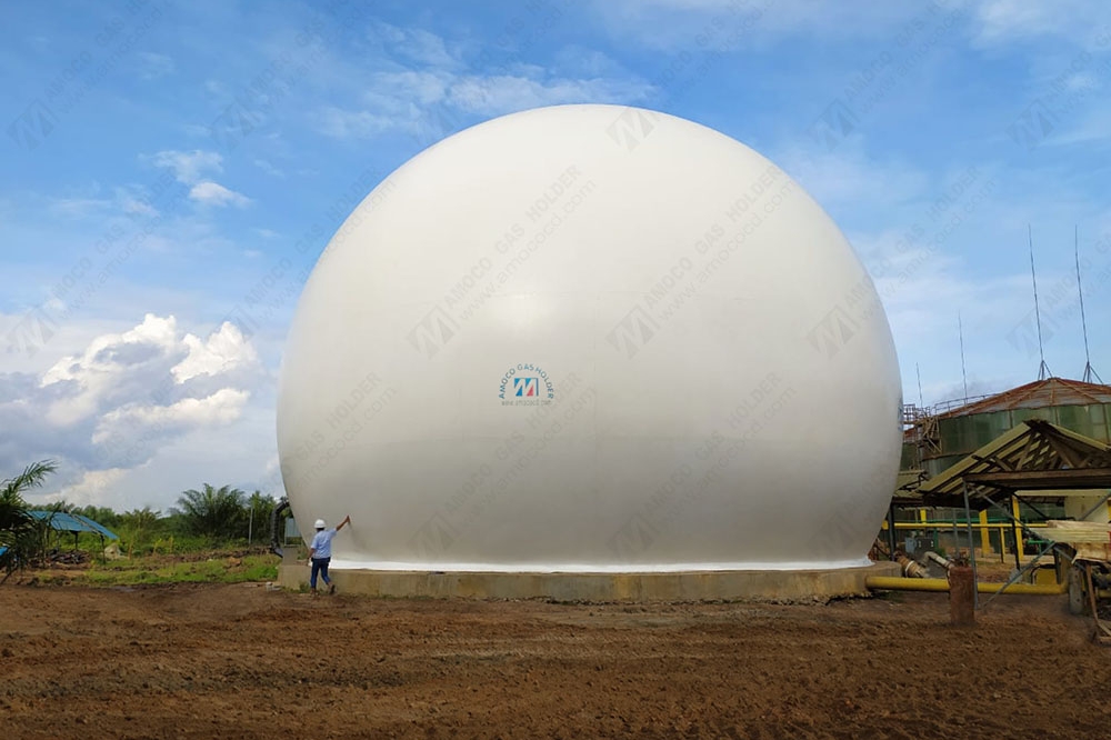 印度尼西亞棕油廠雙膜氣柜