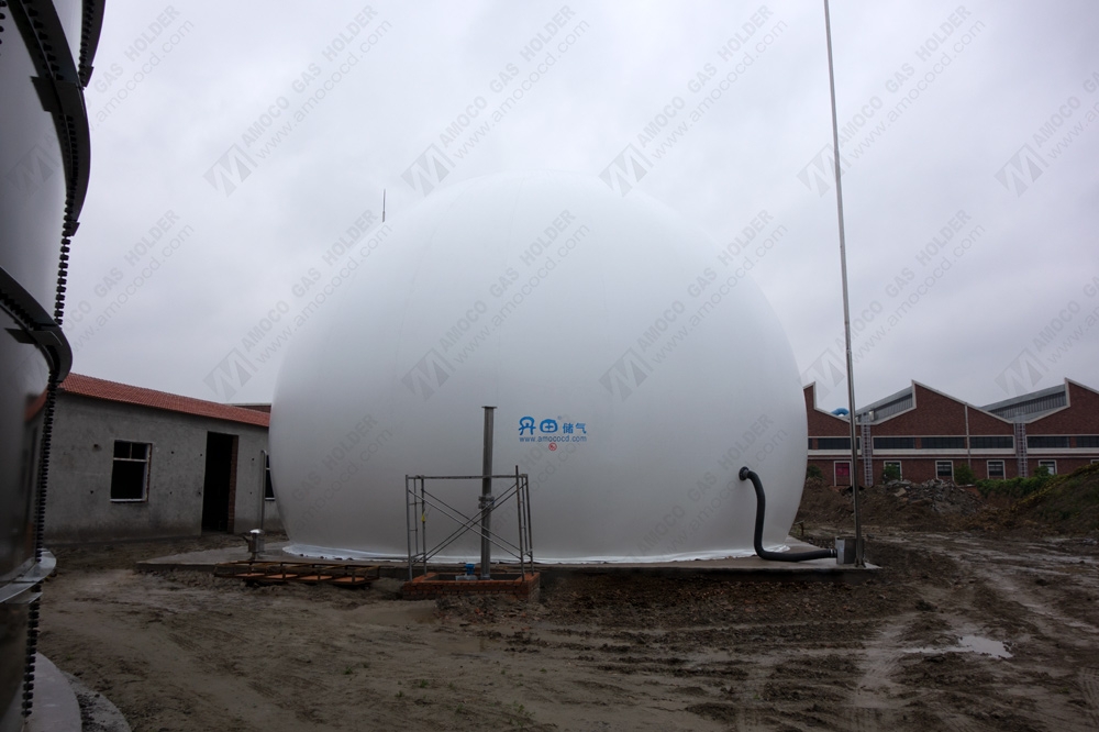 江蘇省海安市紡織公司膜氣柜