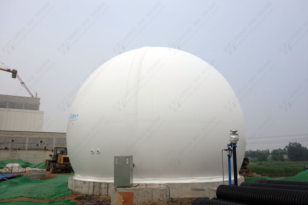 山東濱州市垃圾發(fā)電廠膜氣柜