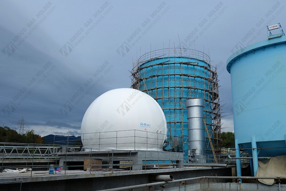 廣東梅州造紙廠膜氣柜