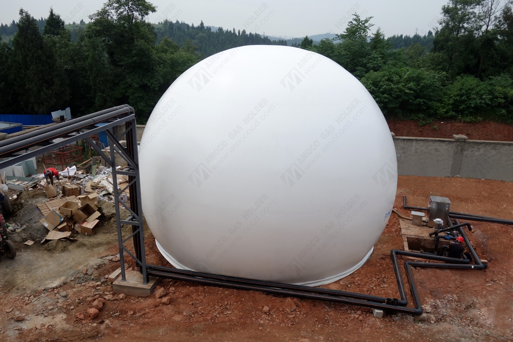 四川德陽垃圾焚燒發(fā)電膜氣柜項目