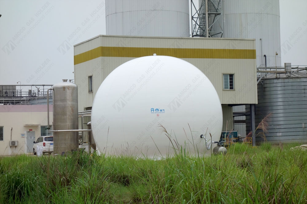 湖南武岡市啤酒廠AMA雙膜氣柜