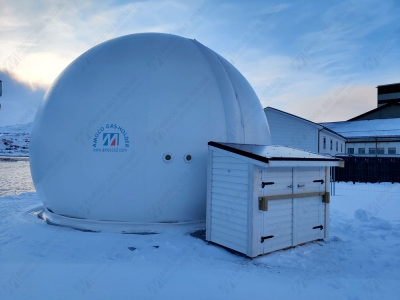 位于北極圈內(nèi)的挪威B?tsfjord雙膜氣柜項目已由客戶自行安裝完成