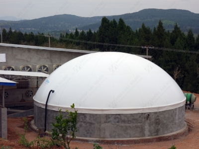 四川綿陽養(yǎng)殖場儲氣柜安裝完成