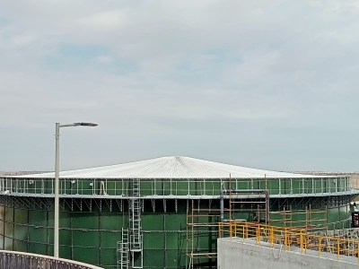 我公司卡塔爾AMB型雙膜氣柜項(xiàng)目即將開始安裝