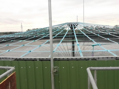 我們正在安裝上海雙聯(lián)AMB型雙膜氣柜