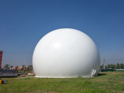 江蘇淮安酒業(yè)公司膜氣柜已安裝完成