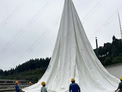印尼東爪哇省AMA型雙膜氣柜正在安裝