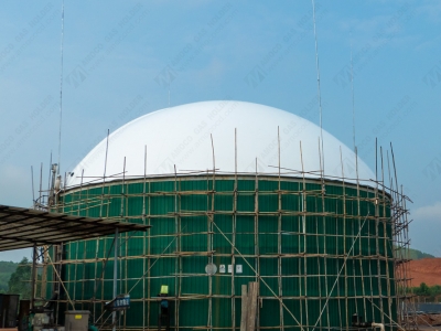 廣西崇左市一處牧場雙膜氣柜安裝完成